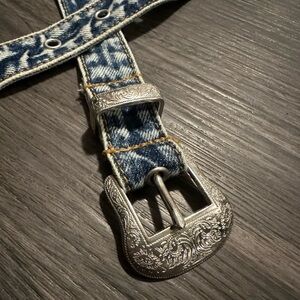 Silver Western Style Jean Belt